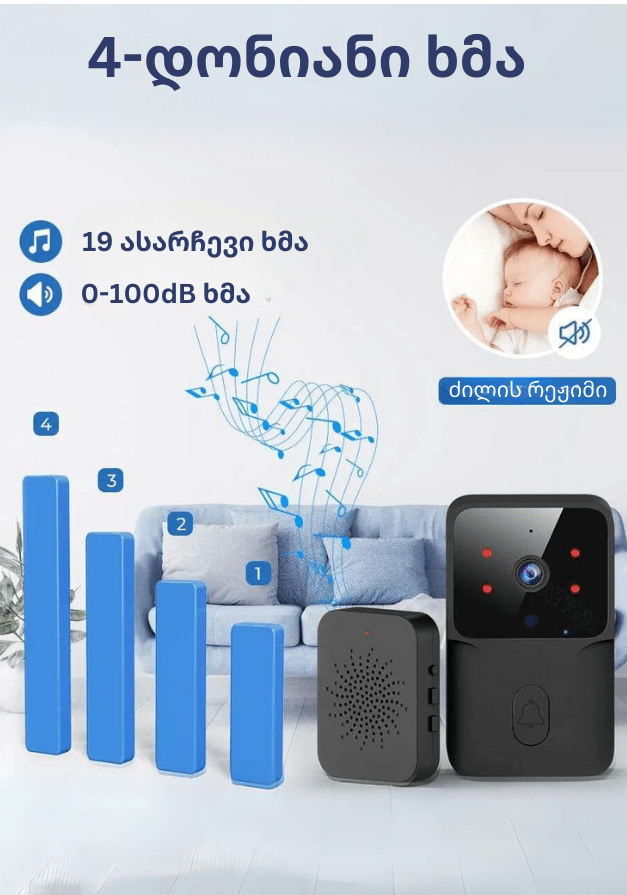 Video Doorbell - Casa Wave by Smart Door