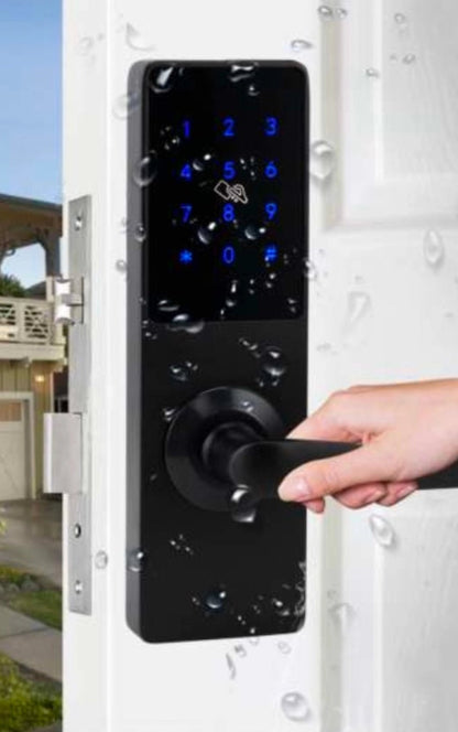 Waterproof Smart Door Lock - Aqua Nero by Smart Door