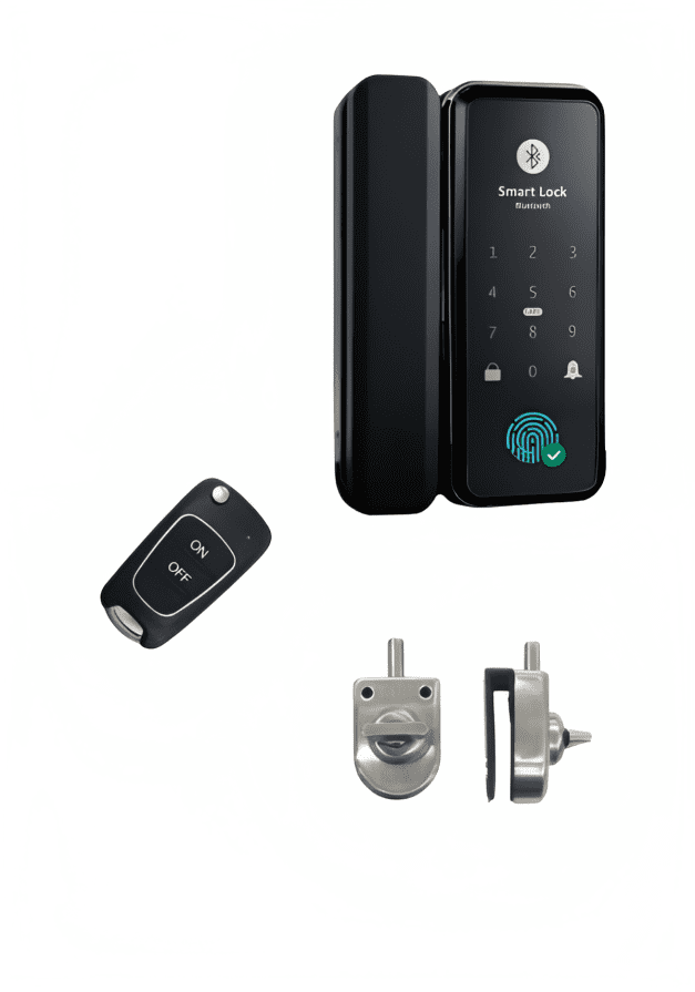 მინის კარის ჭკვიანი საკეტი - Vetro Nero - სმარტ დორი